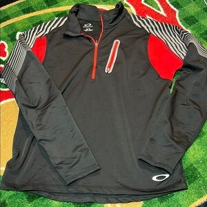 Oakley Sweater Adult M Black Golf Performance Quarter Zip Stretch Mens